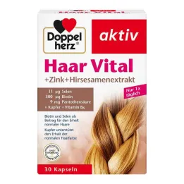 Doppelherz Hair Vital + cink + proso kapsule, 30 kos
