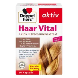 Doppelherz Hair Vital + cink + proso kapsule, 60 kos