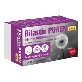 Bilastin Puren 20 mg tablete, 50 kosov