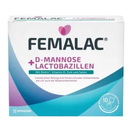 Femalac D-manoza + laktobacili v prahu za H.e.L.z.E., 10 kos