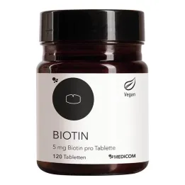 Biotin 5 mg biotina na tableto, 120 kosov