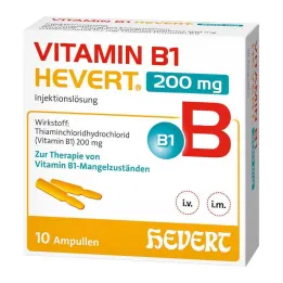 Vitamin B1 Hevert 200 mg raztopina za injiciranje ampula, 10x2 ml