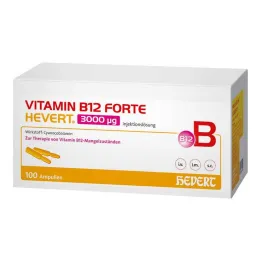 Vitamin B12 Forte Hevert 3000 µg raztopina za injiciranje ampula, 100x2 ml