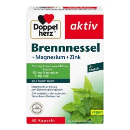 Doppelherz kopriva + magnezij + cink kapsule, 60 kos