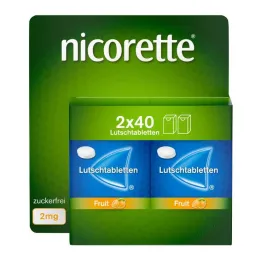 Nicorette Fruit 2 mg stisnjene pastile, 80 kos