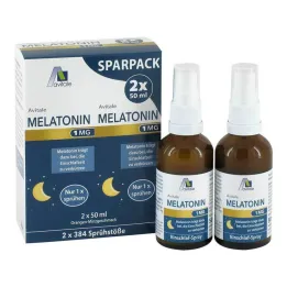 Melatonin 1 mg sprej za spanje, 2x50 ml
