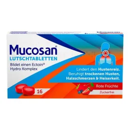 Mucosan pastile rdeči plodovi, 16 kos