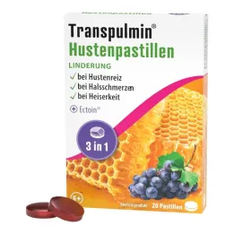 Transpulmin pastile proti kašlju, 20 kom