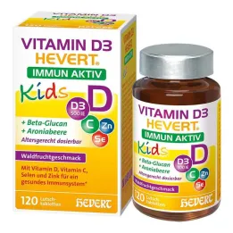 Vitamin D3 Hevert Immun Aktiv Kids pastile, 120 kom