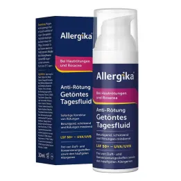 Alergijski obarvani dnevni fluid proti rdečici LSF 50 +, 30 ml