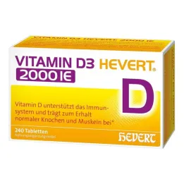Vitamin D3 Hevert 2000 IE tablete, 240 kos