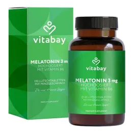 Melatonin visok odmerek 3 mg + vitamin B6 veganski lut., 120 kos