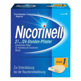 NICOTINELL 21 mg / 24-urni nikotinski obliži, jakost obliža (1), 30 kosov