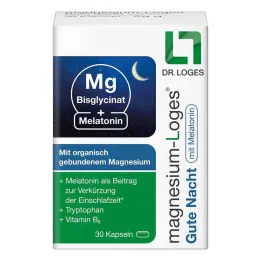 Magnesium Loges Lahko noč z melatonin kapsule, 30 kom