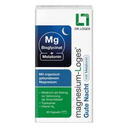 Magnesium Loges Lahko noč z melatonin kapsule, 60 kom