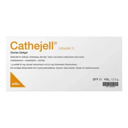 Cathejell Lidocaine C sterilni lubrikant Zhs 12,5 g, 25 kos