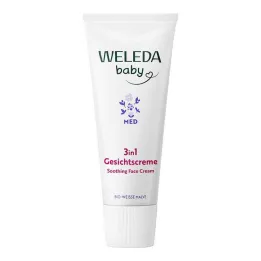 Weleda otroška 3v1 krema za obraz beli slez, 50 ml